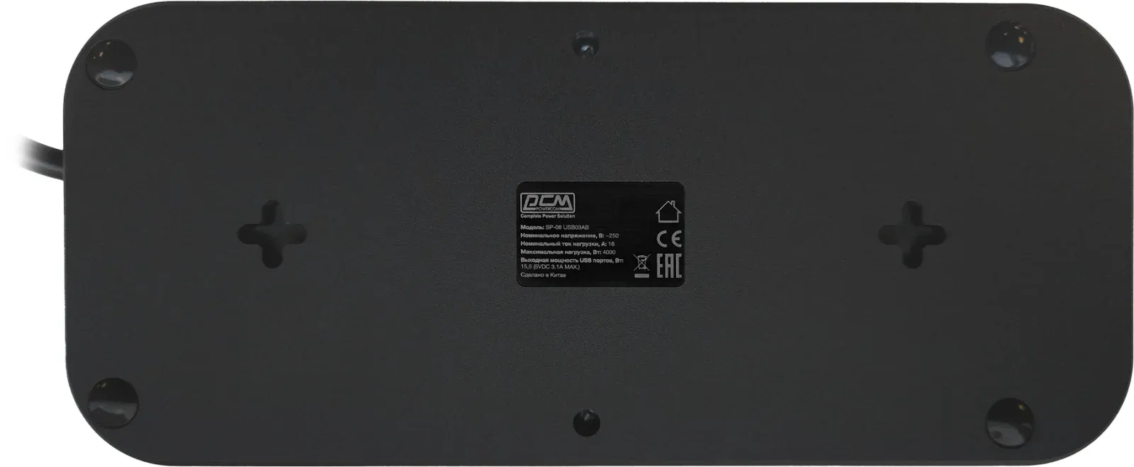 Аксессуары POWERCOM SP-08 USB03AB 1.8М черный - фото 4
