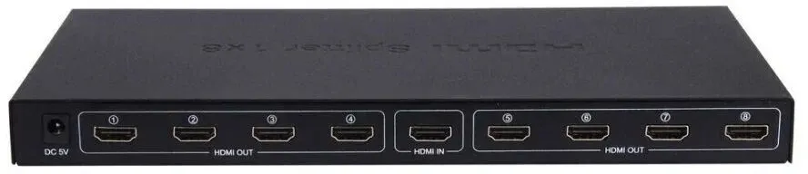 Сплиттер аудио-видео Premier 5-872-8 HDMI f/8xHDMI f черный - фото 4