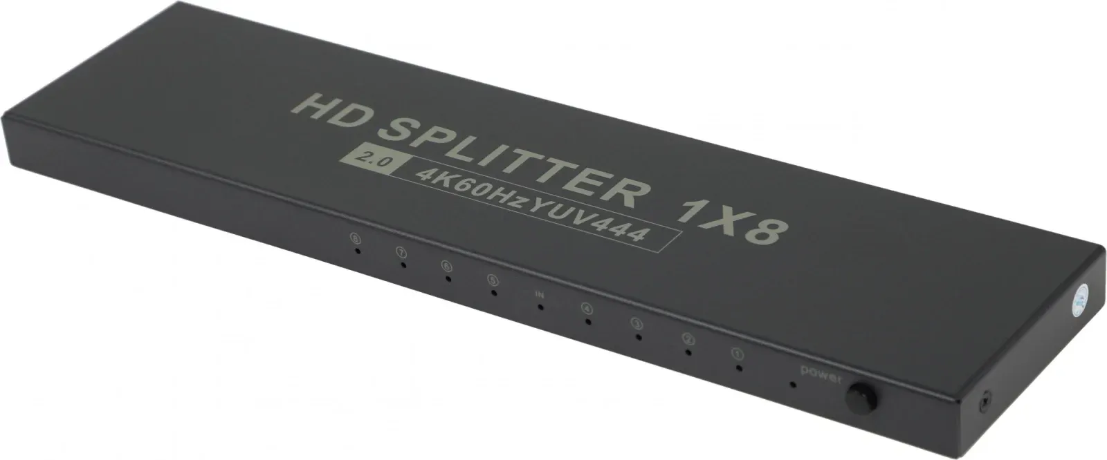Сплиттер аудио-видео Premier 5-872-8V2 HDMI f/8xHDMI f черный - фото 3