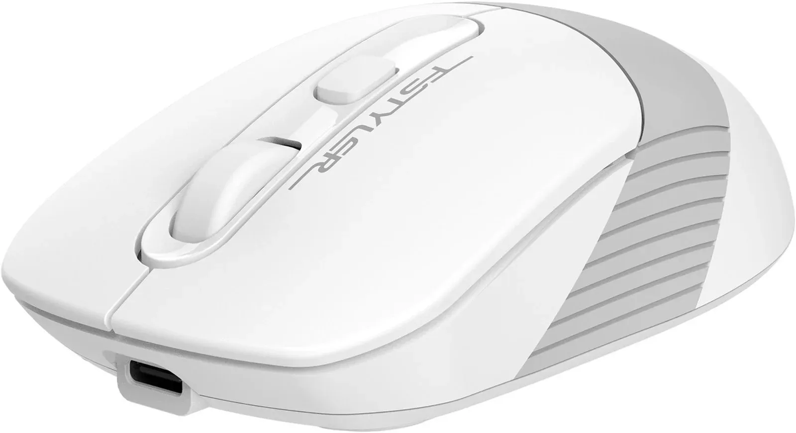 Мышь A4Tech Fstyler FB10CS белый/серый оптическая 2000dpi silent беспров. BT/Radio USB 4but FB10CS USB GRAYISH WHITE - фото 4