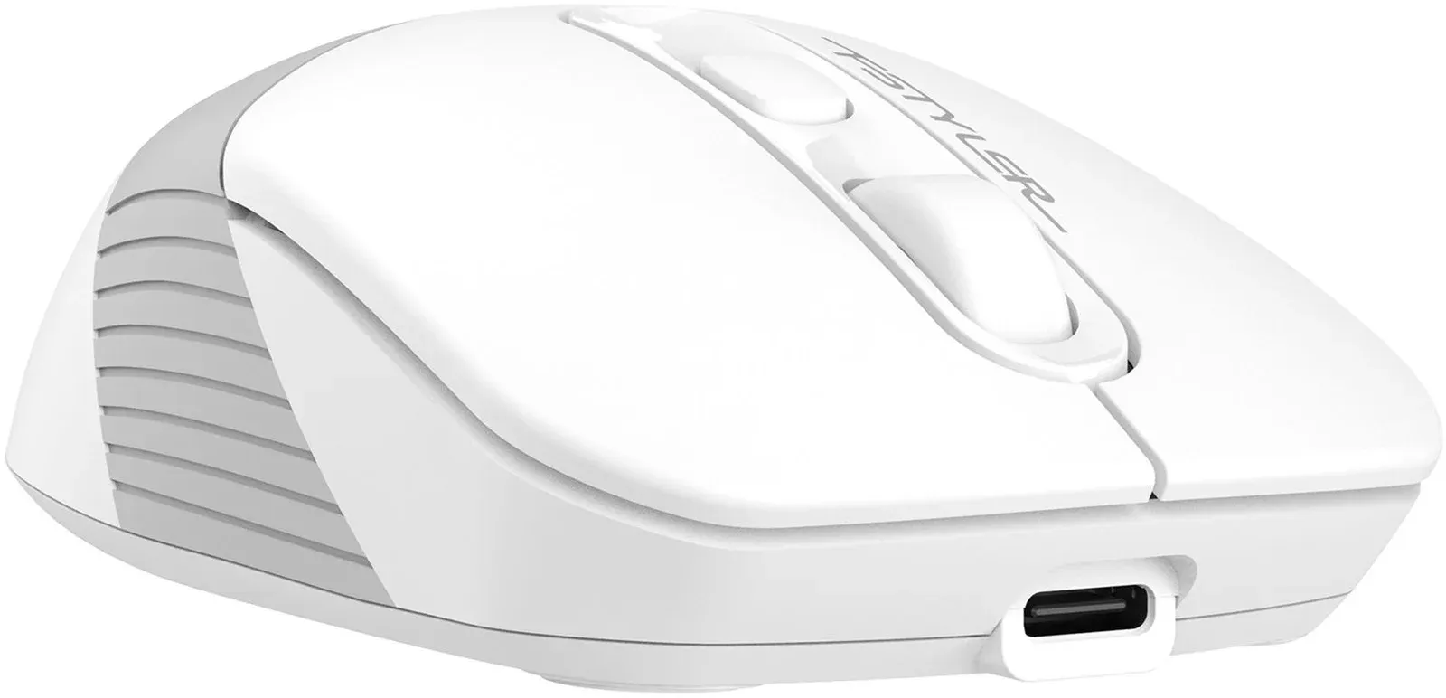 Мышь A4Tech Fstyler FB10CS белый/серый оптическая 2000dpi silent беспров. BT/Radio USB 4but FB10CS USB GRAYISH WHITE - фото 5