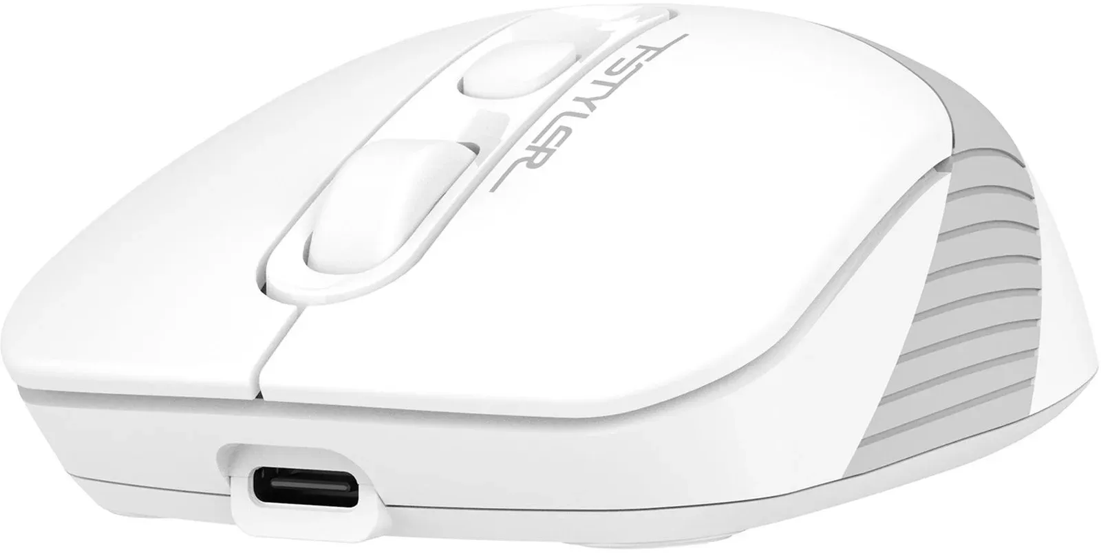 Мышь A4Tech Fstyler FB10CS белый/серый оптическая 2000dpi silent беспров. BT/Radio USB 4but FB10CS USB GRAYISH WHITE - фото 6