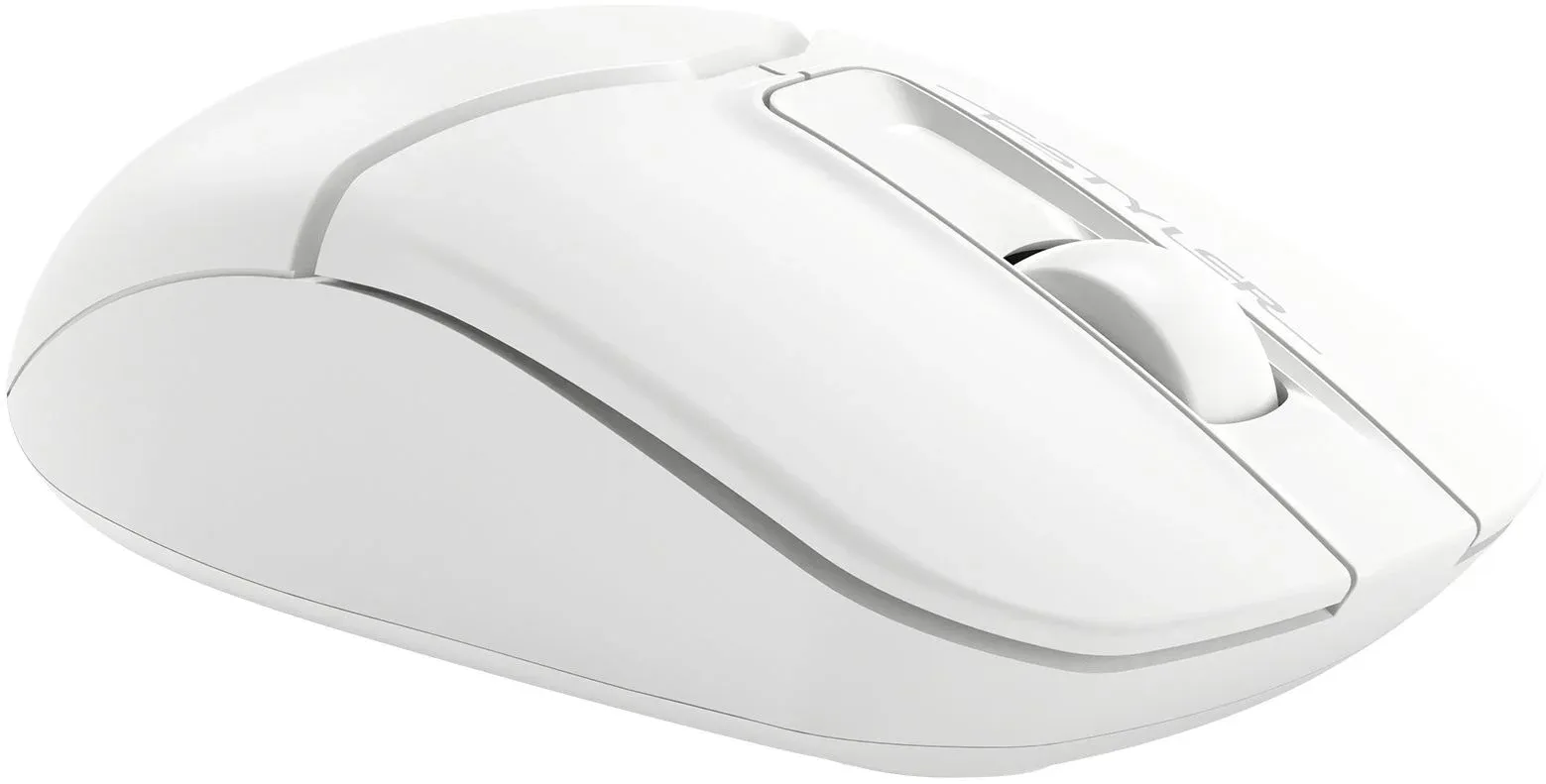 Мышь A4Tech Fstyler FB12S белый оптическая 1200dpi silent беспров. BT/Radio USB 2but FB12S USB WHITE - фото 2