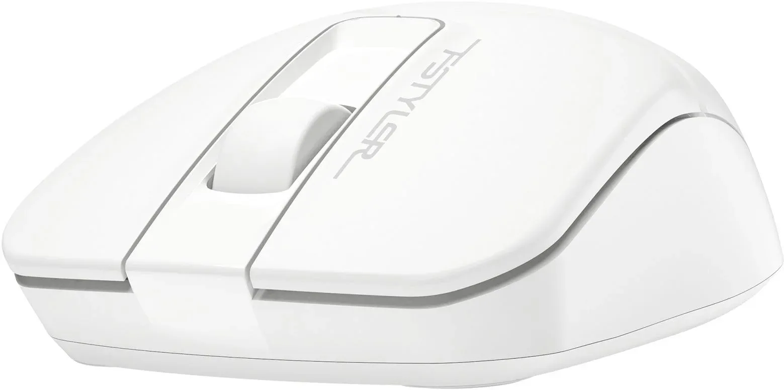 Мышь A4Tech Fstyler FB12S белый оптическая 1200dpi silent беспров. BT/Radio USB 2but FB12S USB WHITE - фото 5