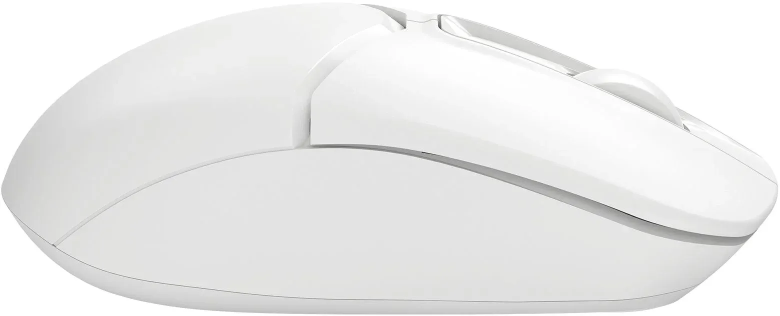 Мышь A4Tech Fstyler FB12S белый оптическая 1200dpi silent беспров. BT/Radio USB 2but FB12S USB WHITE - фото 6