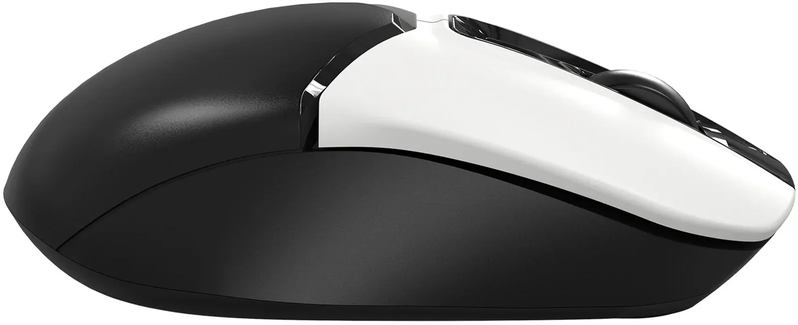 Мышь A4Tech Fstyler FB12S черный/белый оптическая 1200dpi silent беспров. BT/Radio USB 2but FB12S USB PANDA - фото 6