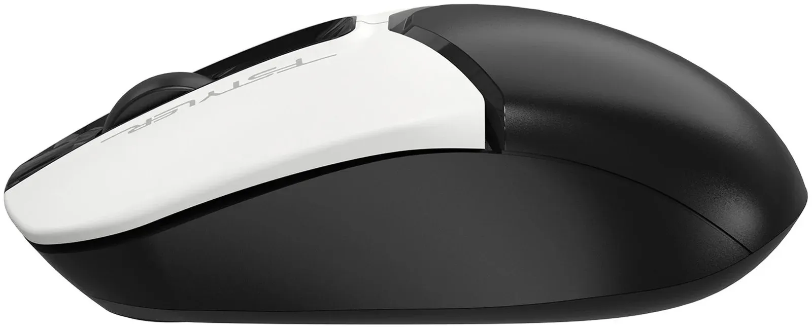 Мышь A4Tech Fstyler FB12S черный/белый оптическая 1200dpi silent беспров. BT/Radio USB 2but FB12S USB PANDA - фото 7