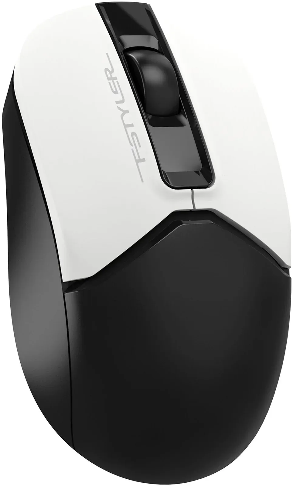Мышь A4Tech Fstyler FB12S черный/белый оптическая 1200dpi silent беспров. BT/Radio USB 2but FB12S USB PANDA - фото 8