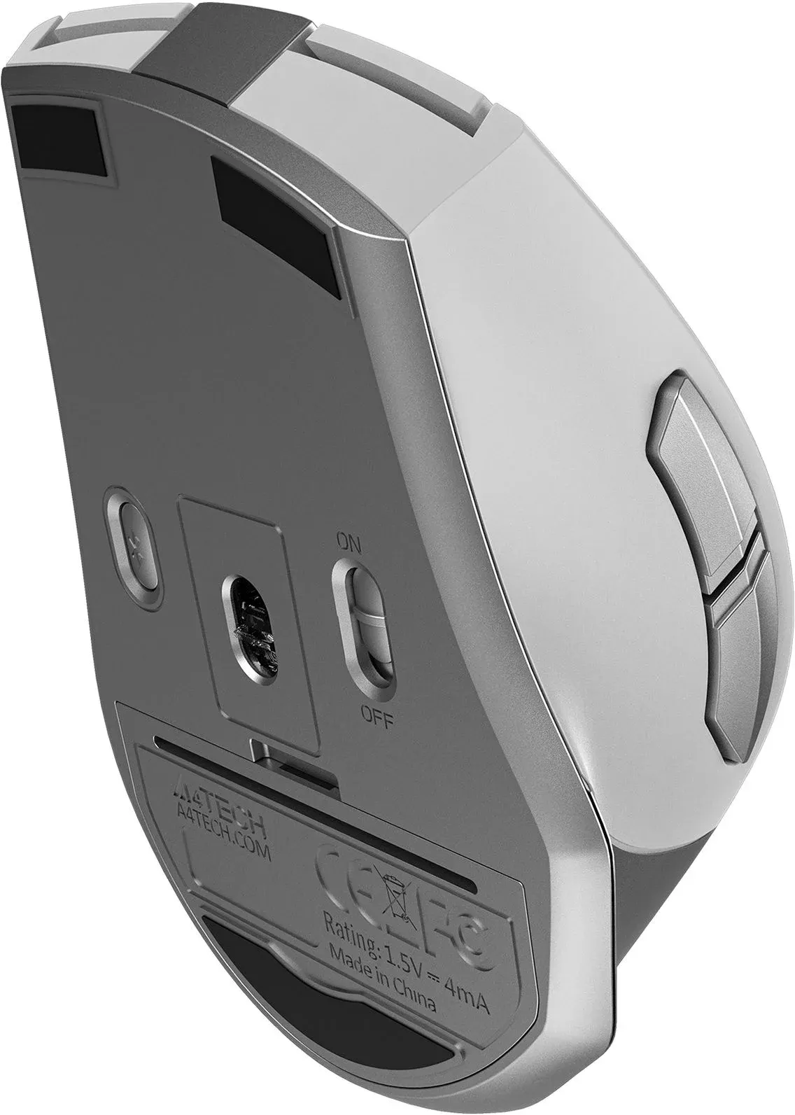 Мышь A4Tech Fstyler FB35S белый/серый оптическая 2000dpi беспров. BT/Radio USB для ноутбука 5but FB35S USB ICY WHITE - фото 8