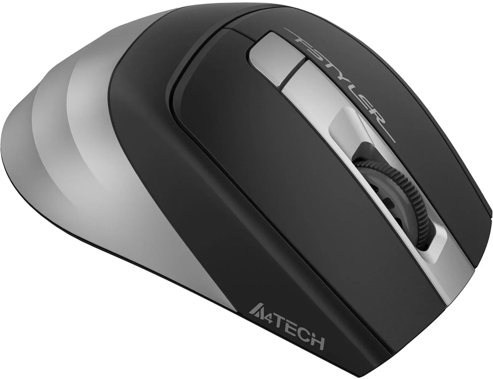 Мышь A4Tech Fstyler FG35S серый/черный оптическая 2000dpi silent беспров. USB 5but FG35S USB GREY - фото 5