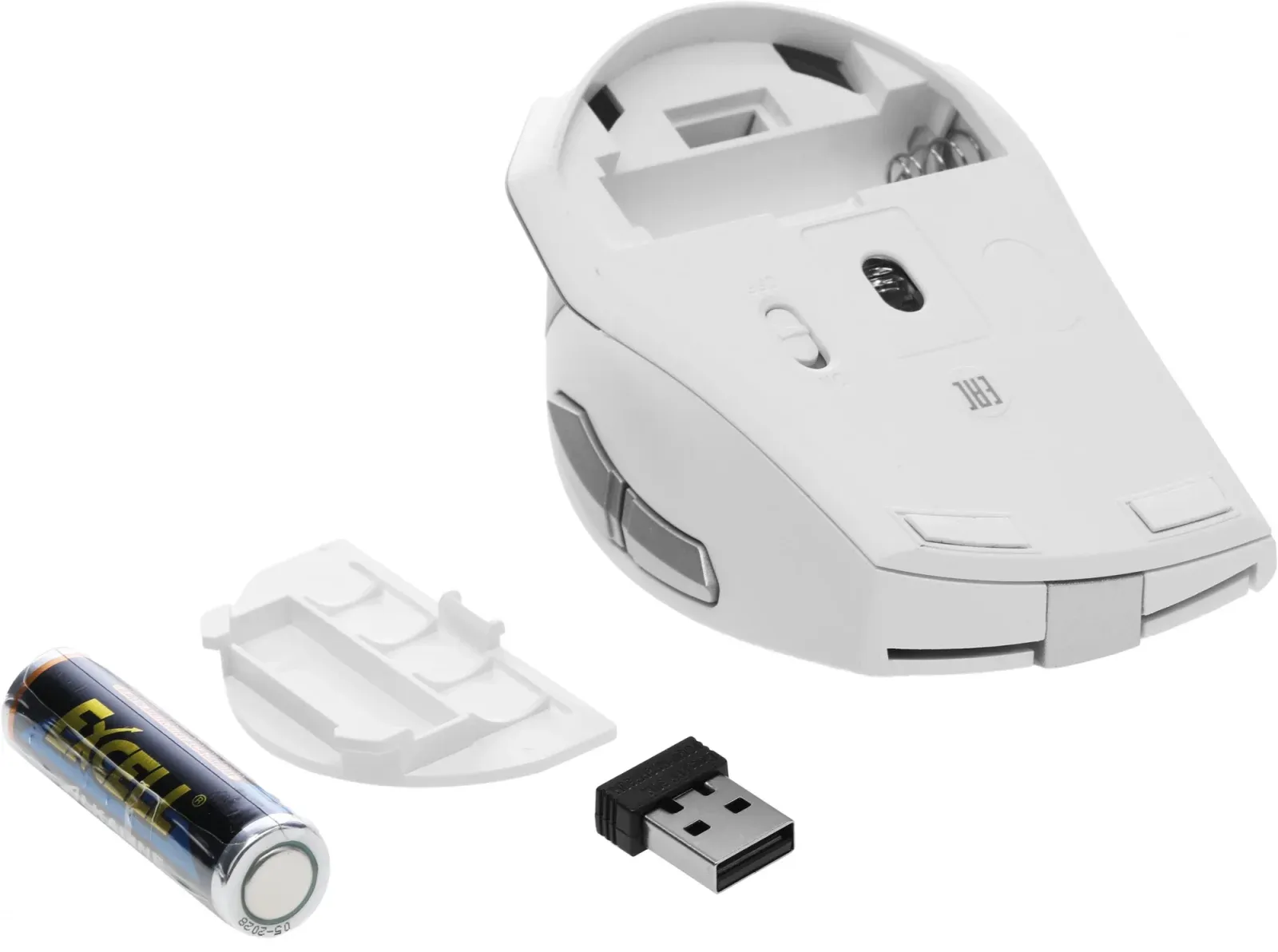 Мышь A4Tech Fstyler FG35S серебристый/белый оптическая 2000dpi silent беспров. USB 5but FG35S USB SILVER - фото 3