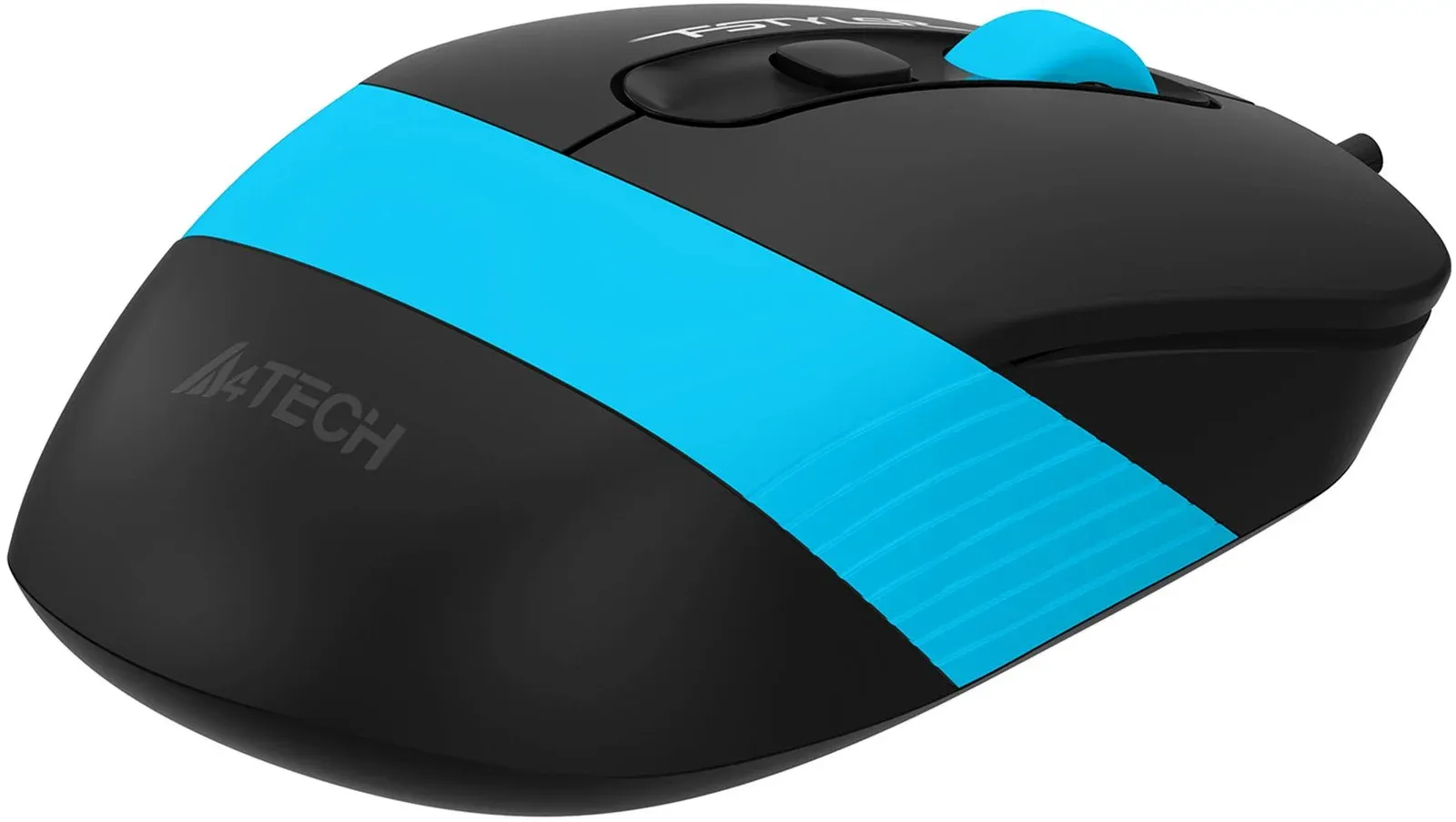 Мышь A4Tech Fstyler FM10S черный/синий оптическая 1600dpi silent USB 3but FM10S USB BLUE - фото 5