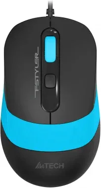 Мышь A4Tech Fstyler FM10S черный/синий оптическая 1600dpi silent USB 3but FM10S USB BLUE - фото 8