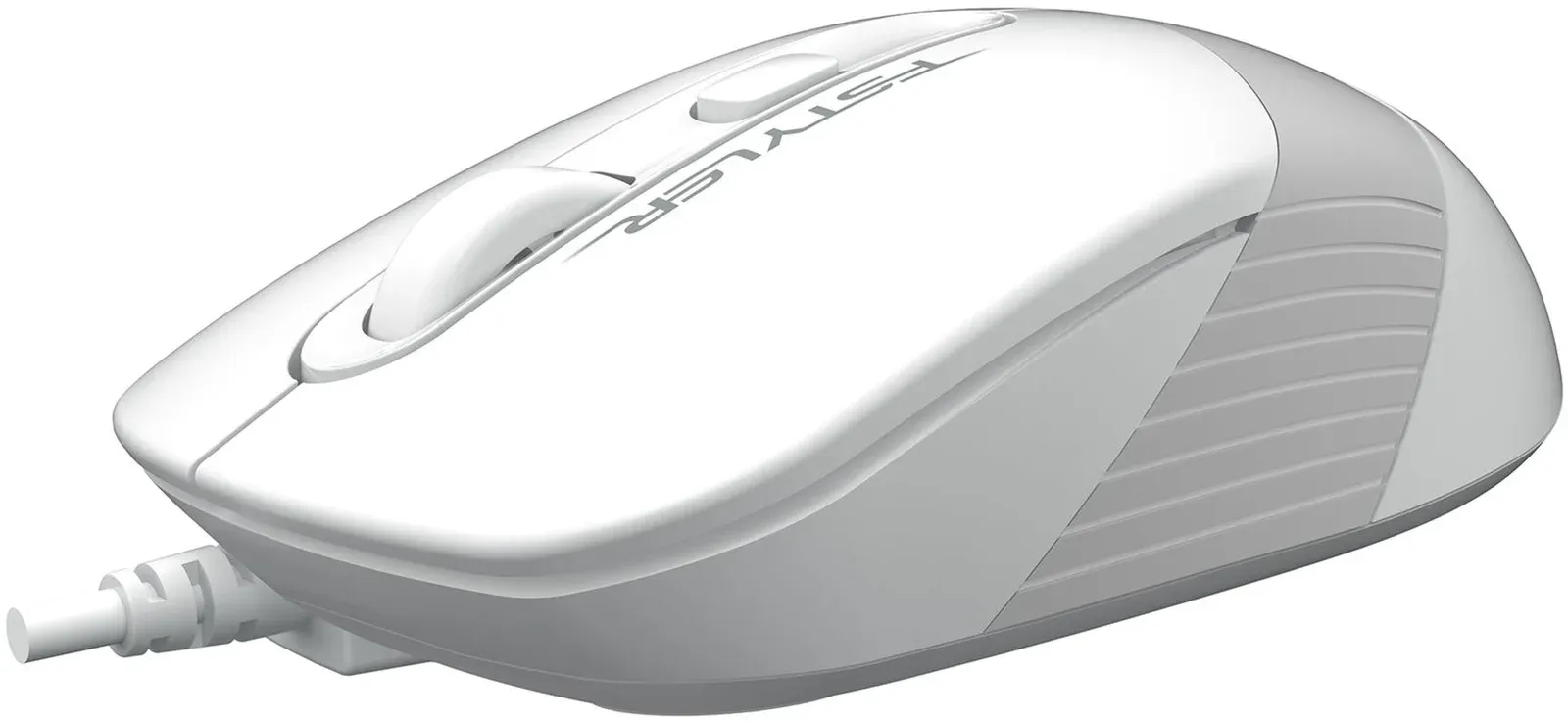 Мышь A4Tech Fstyler FM10S белый/серый оптическая 1600dpi silent USB 3but FM10S USB WHITE - фото 3