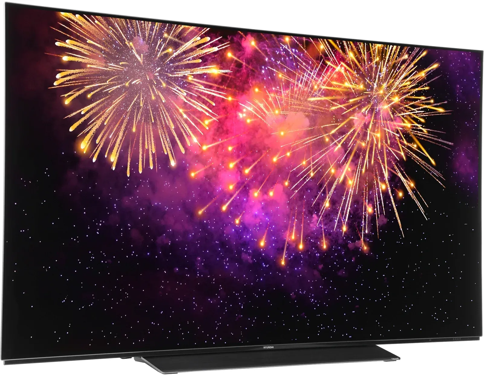 Телевизор OLED Hyundai 55 H-LED55OBU7700 Android TV Frameless черный/черный 4K Ultra HD 120Hz DVB-T DVB-T2 DVB-C DVB-S DVB-S2 USB WiFi Smart TV - фото 3