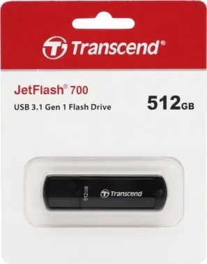 Флеш Диск Transcend 512Gb Jetflash 700 TS512GJF700 USB3.0 черный, 512 ГБ - фото 5