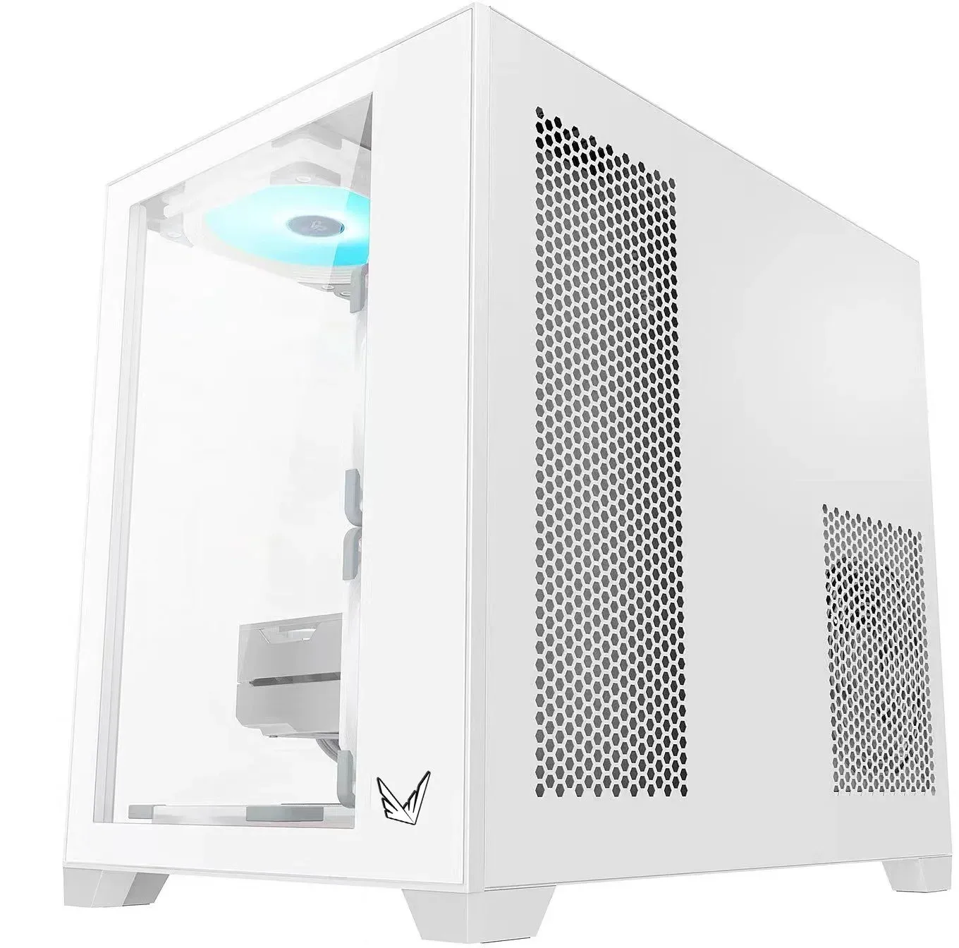 Корпус Formula Crystal Z5 TG белый без БП mATX 11x120mm 2xUSB2.0 1xUSB3.0 audio bott PSU - фото 4