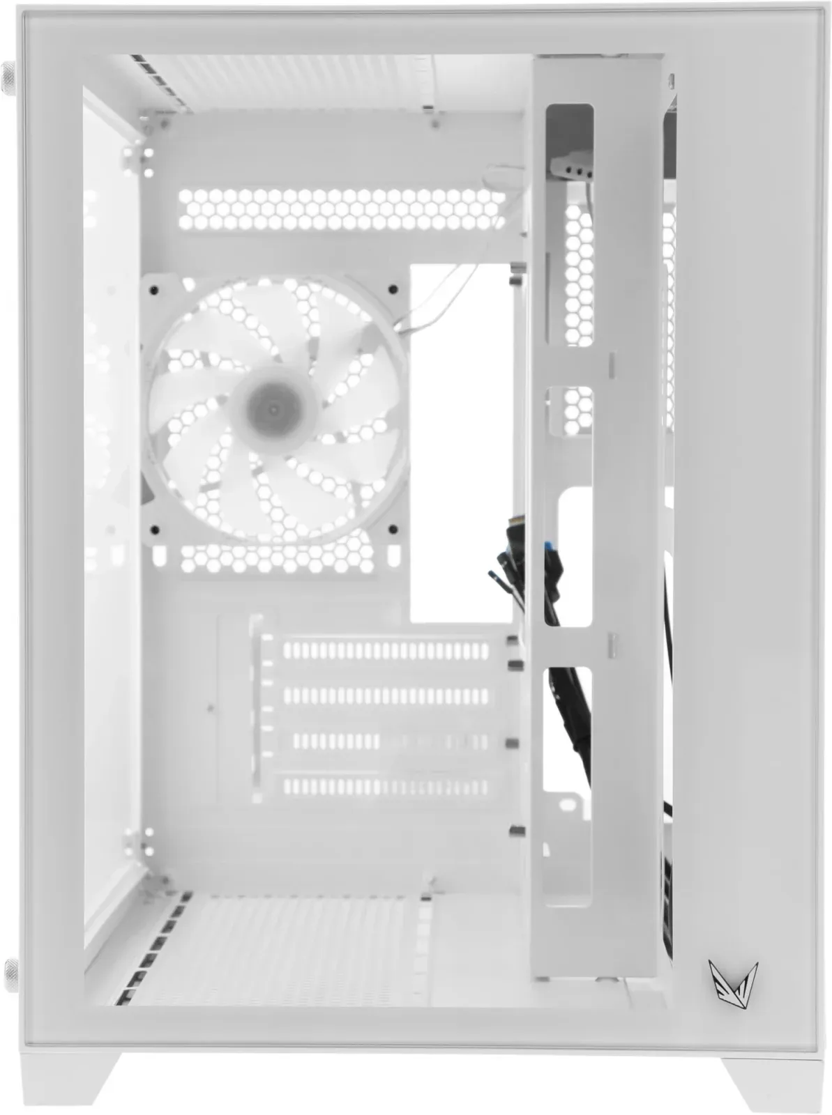 Корпус Formula Crystal Z5 TG белый без БП mATX 11x120mm 2xUSB2.0 1xUSB3.0 audio bott PSU - фото 7