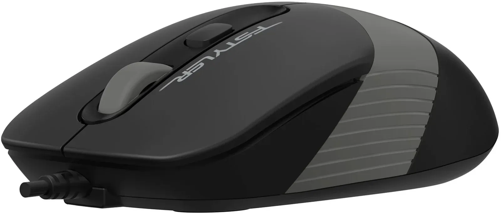 Мышь A4Tech Fstyler FM10ST серый/черный оптическая 1600dpi silent USB для ноутбука 3but FM10ST GREY - фото 4