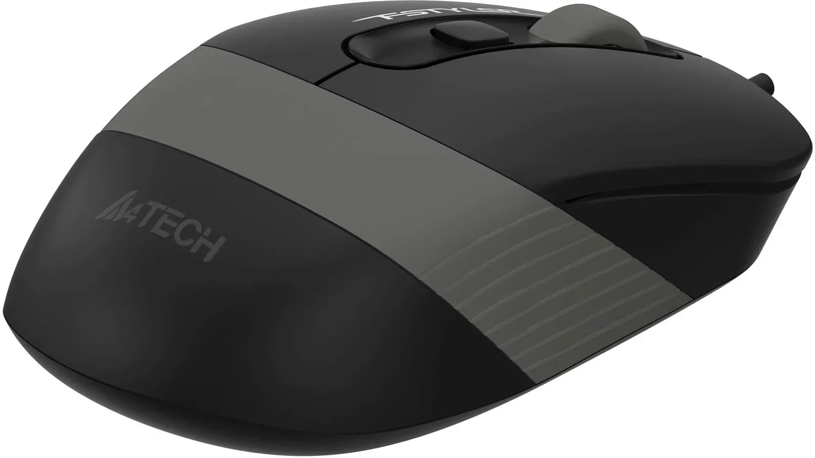 Мышь A4Tech Fstyler FM10ST серый/черный оптическая 1600dpi silent USB для ноутбука 3but FM10ST GREY - фото 5