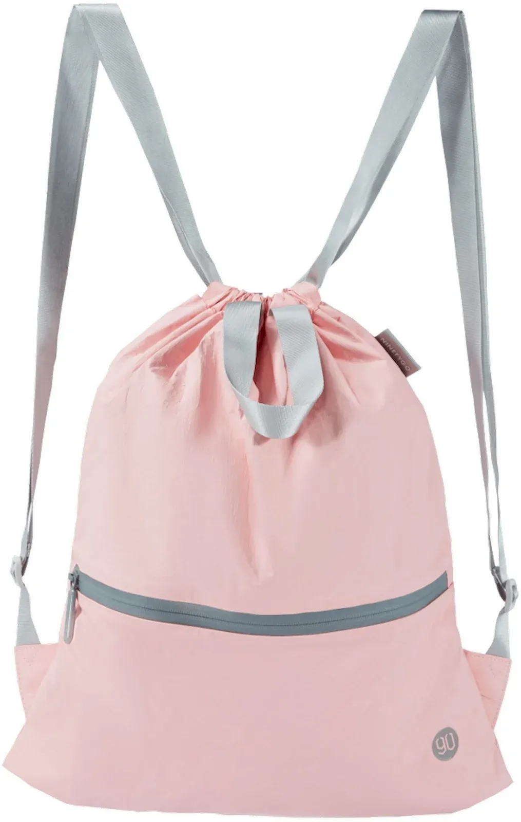 СумкаДА Ninetygo MANHATTAN TYVEK DRAWSTRING 2117 40x45 5л. 0.22кг. полиэстер розовый, 5 л - фото 2