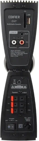 Колонки Edifier CX7 2.1 черный/черный 69Вт BT - фото 7