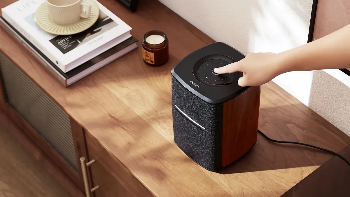Колонки Edifier MS50A 1.0 коричневый 40Вт BT/Wi-Fi - фото 3