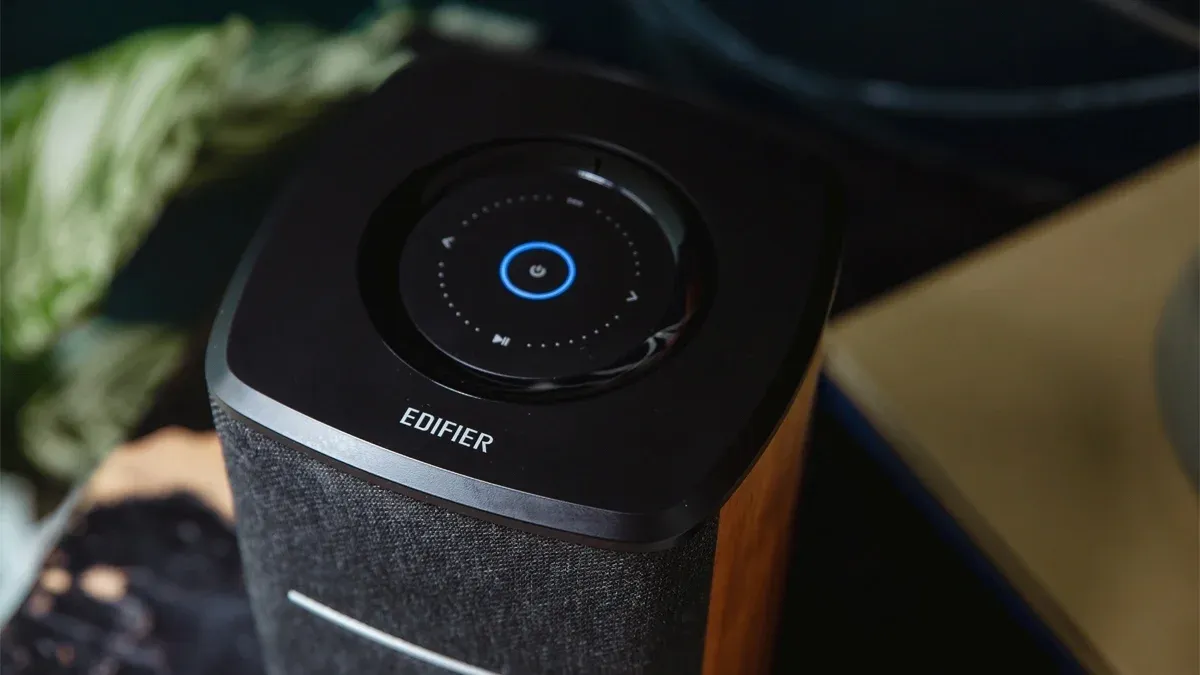 Колонки Edifier MS50A 1.0 коричневый 40Вт BT/Wi-Fi - фото 5