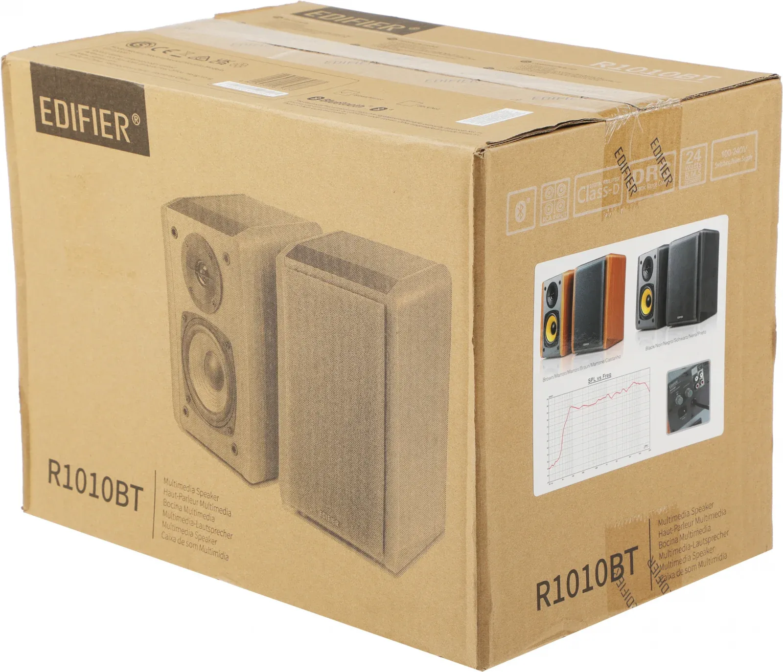 Активные 2.0 EDIFIER R1010BT коричневый - фото 1