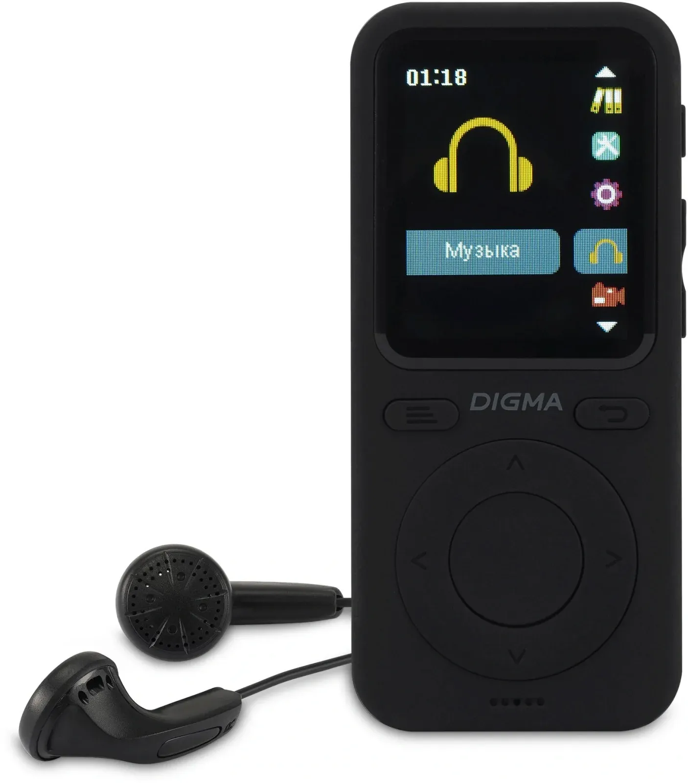 Плеер Hi-Fi Flash Digma B5 8Gb черный/1.77/FM/microSD - фото 2
