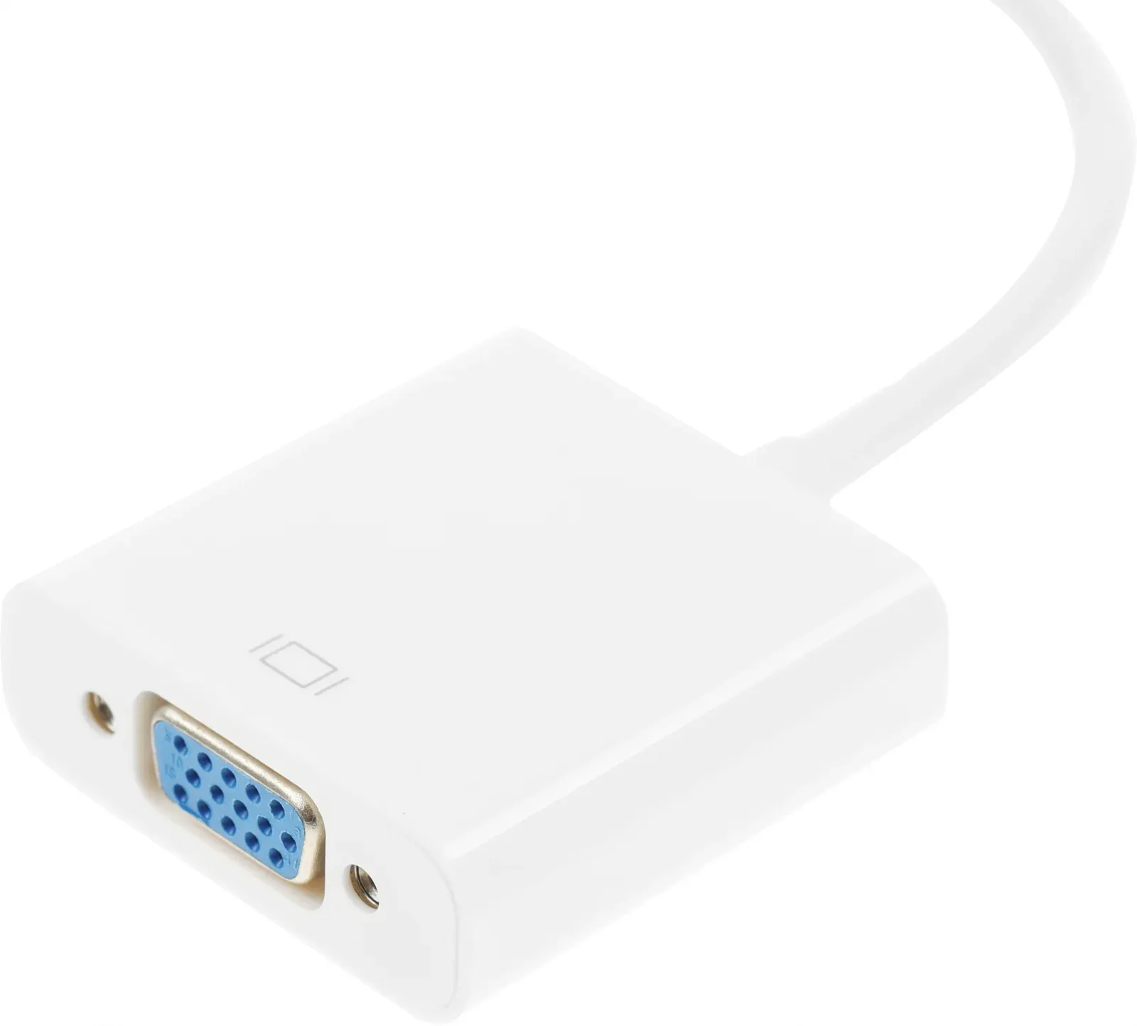 Переходник аудио-видео Premier 5-983 HDMI m/VGA f/Jack 3.5 f 0.15м. белый - фото 4