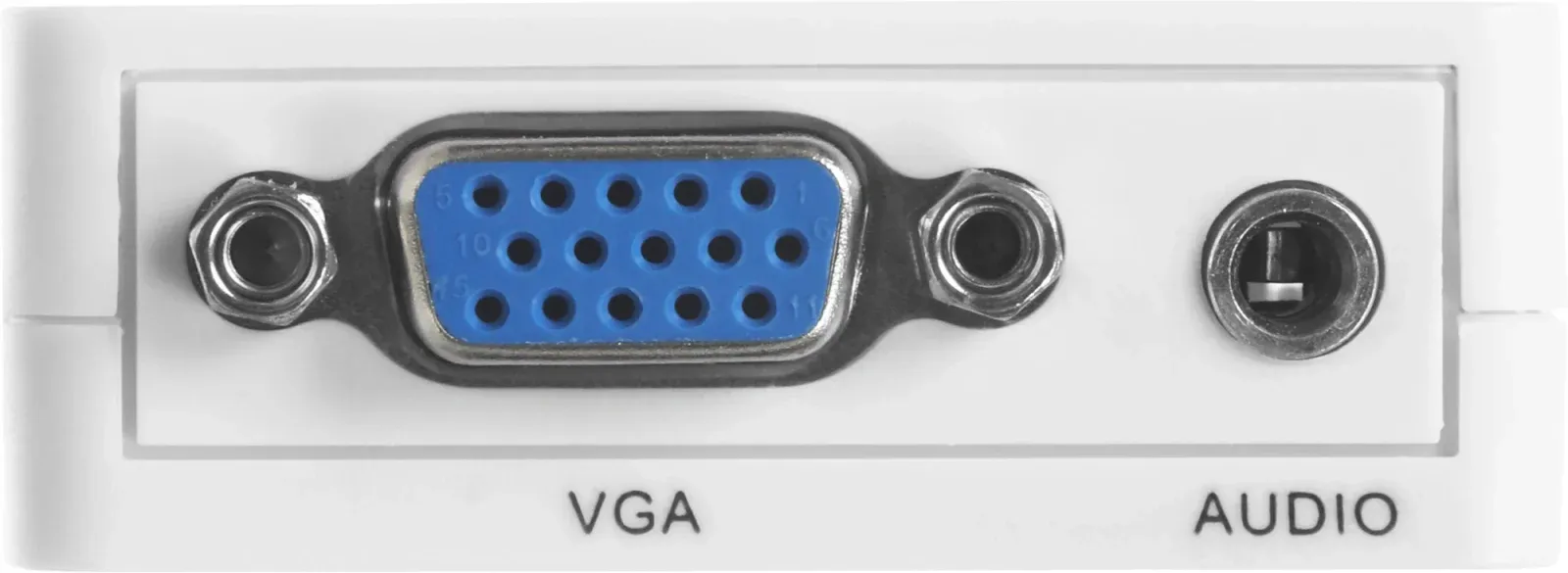 Переходник аудио-видео Premier 5-982 VGA f/HDMI f/Jack 3.5 m белый - фото 8