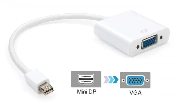 Переходник видео Premier 6-912 miniDisplayport m/VGA f 0.15м. белый - фото 4