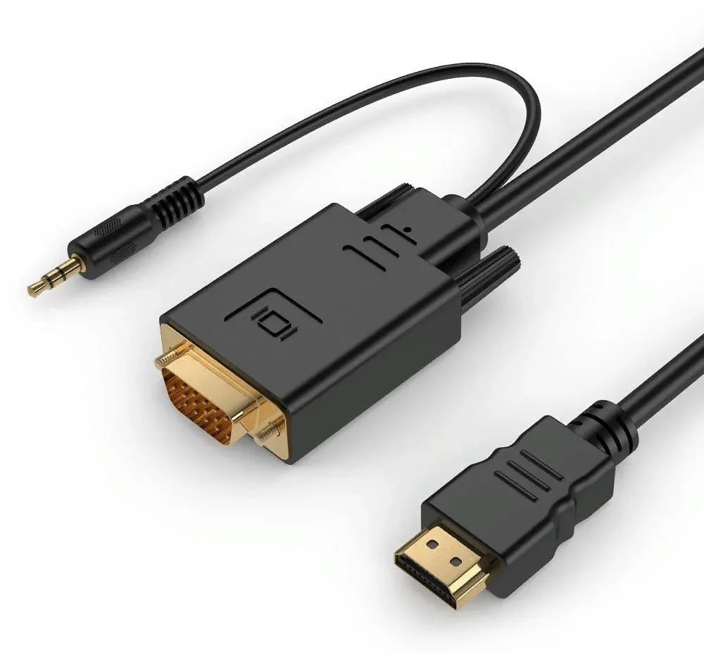Кабель-переходник аудио-видео Premier 5-983AU HDMI m/VGA m 1.8м. черный 5-983AU 1.8 - фото 2