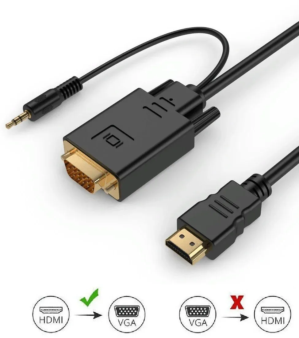 Кабель-переходник аудио-видео Premier 5-983AU HDMI m/VGA m 1.8м. черный 5-983AU 1.8 - фото 3