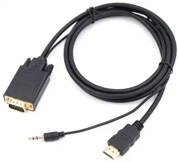 Кабель-переходник аудио-видео Premier 5-983AU HDMI m/VGA m 1.8м. черный 5-983AU 1.8 - фото 4