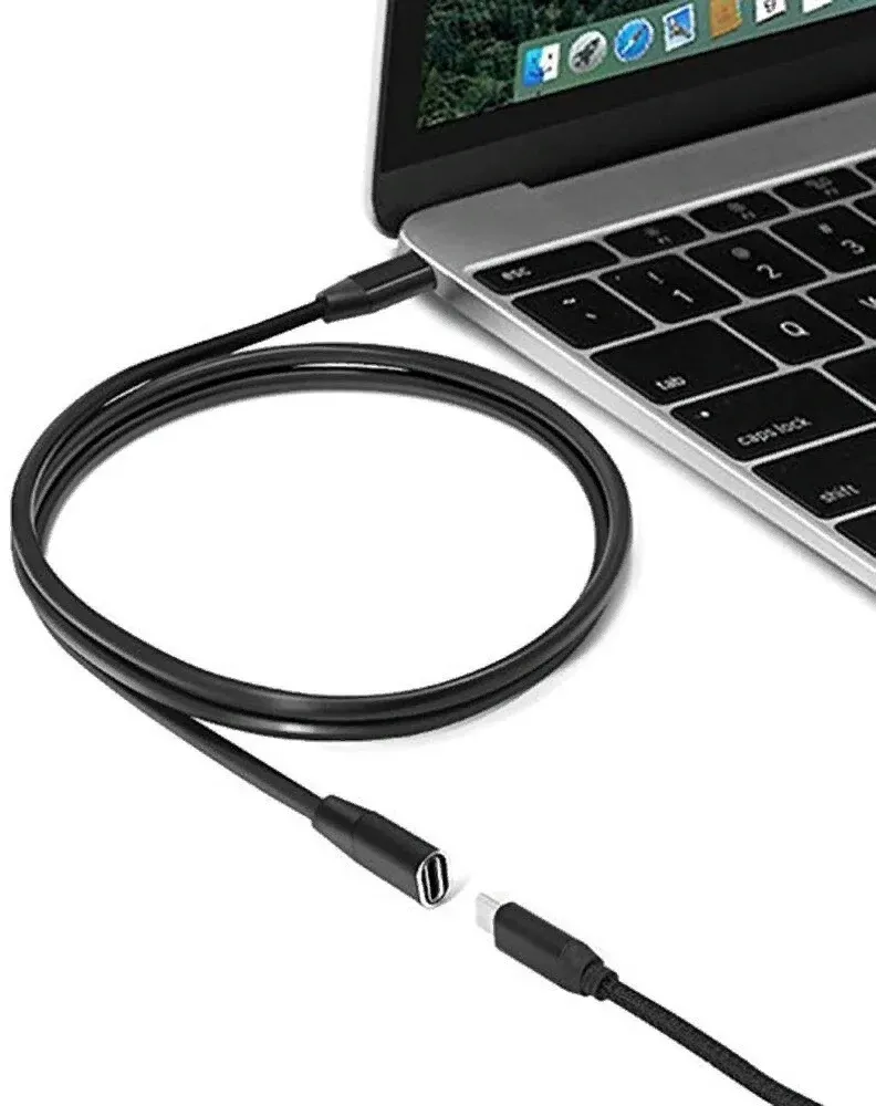 Кабель-удлинитель Premier 5-913 EXT USB Type-C m USB Type-C f 0.5м черный пакет - фото 3