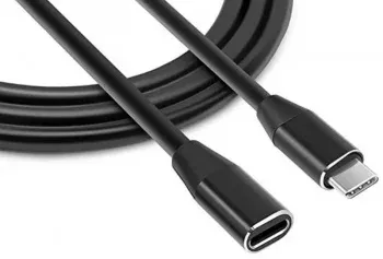Кабель-удлинитель Premier 5-913 EXT USB Type-C m USB Type-C f 0.5м черный пакет - фото 4