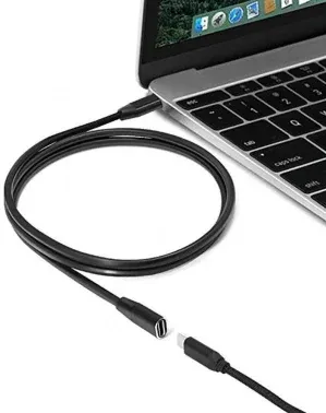 Кабель-удлинитель Premier 5-913 EXT USB Type-C m USB Type-C f 0.5м черный пакет - фото 6