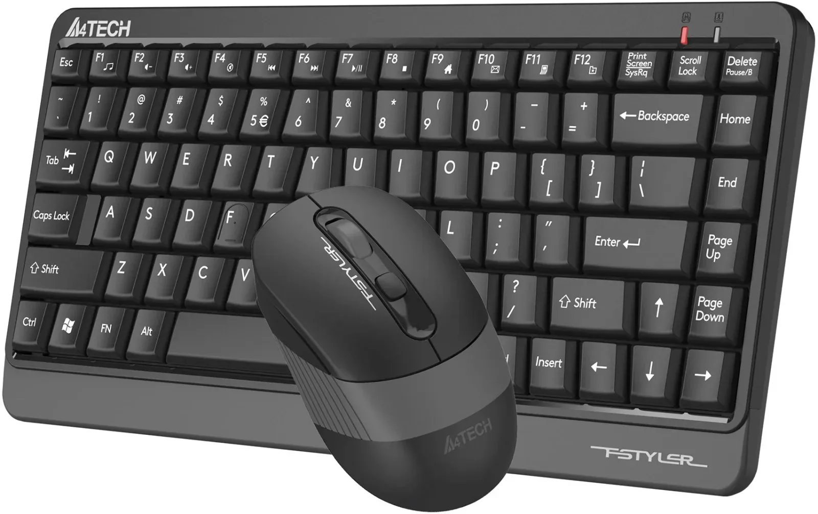 Клавиатура + мышь A4Tech Fstyler FGS1110Q клав:черный/серый мышь:черный/серый USB беспроводная Multimedia - фото 4
