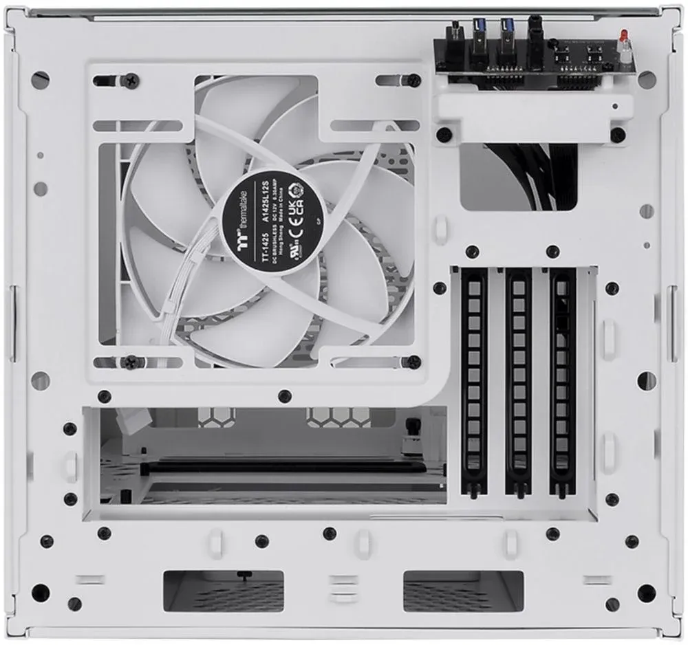 Корпус Thermaltake The Tower 200 белый без БП miniITX 6x120mm 4x140mm 2xUSB3.0 audio bott PSU - фото 6