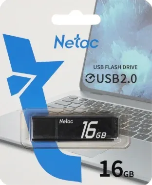 Флеш Диск Netac 16Gb U351 NT03U351N-016G-20BK USB2.0 серый, 16 ГБ - фото 7