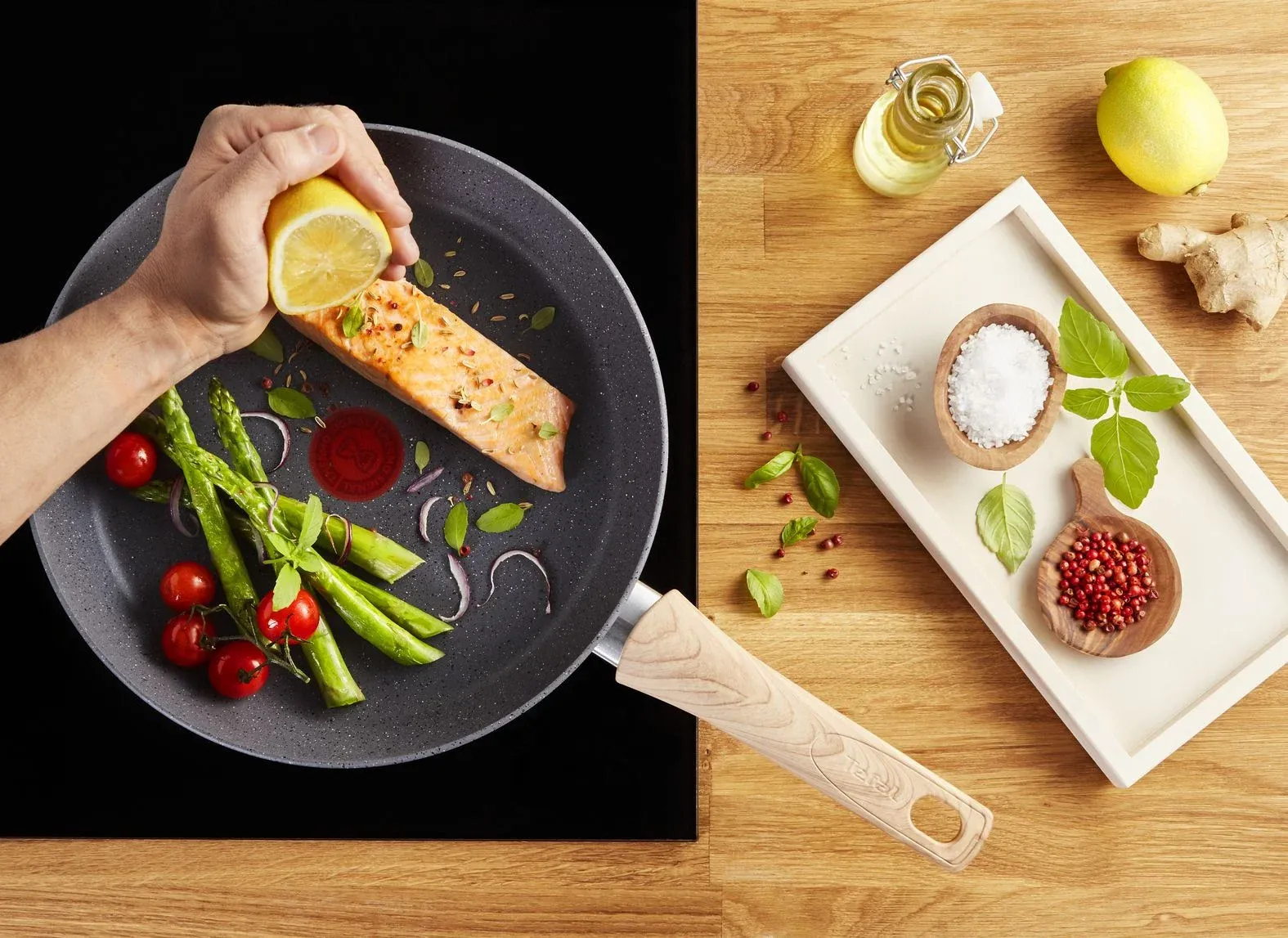 Сковорода Tefal Natural Force G2660772 круглая 30см покрытие: Mineralia+ non-stick ручка несъемная без крышки серый 2100118266 - фото 4