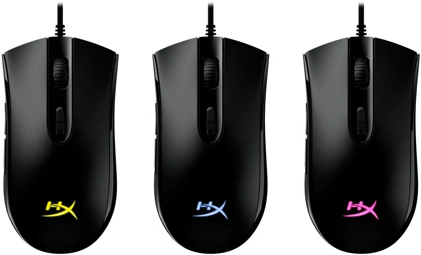 Мышь HyperX Pulsefire Core черный оптическая 6200dpi USB 6but 4P4F8AA - фото 3