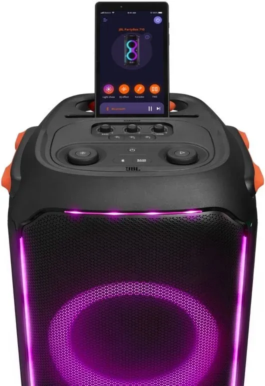 Минисистема Hi-Fi JBL PartyBox 710 черный/оранжевый 800Вт USB BT - фото 4
