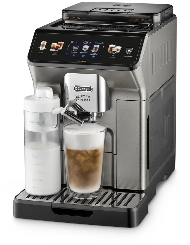 Кофемашина Delonghi ECAM450.86.T 1450Вт черный/серебристый - фото 4