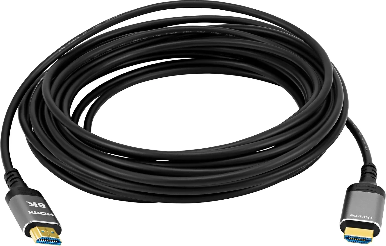Кабель аудио-видео Digma HDMI 2.1 AOC HDMI m/HDMI m 30м. позолоч.конт. черный HDMI-AOC2.1-30 - фото 5