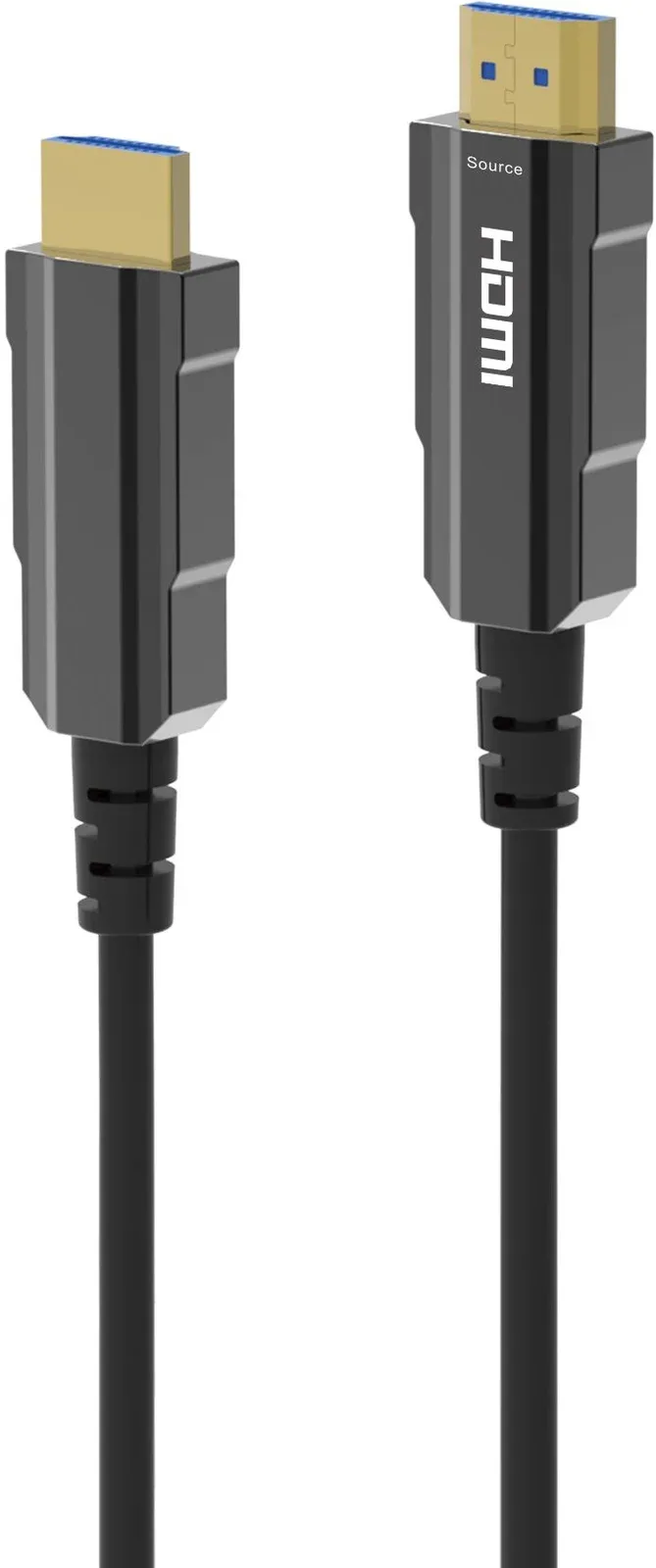 Кабель аудио-видео Digma HDMI 2.1 AOC HDMI m/HDMI m 50м. позолоч.конт. черный HDMI-AOC2.1-50 - фото 2