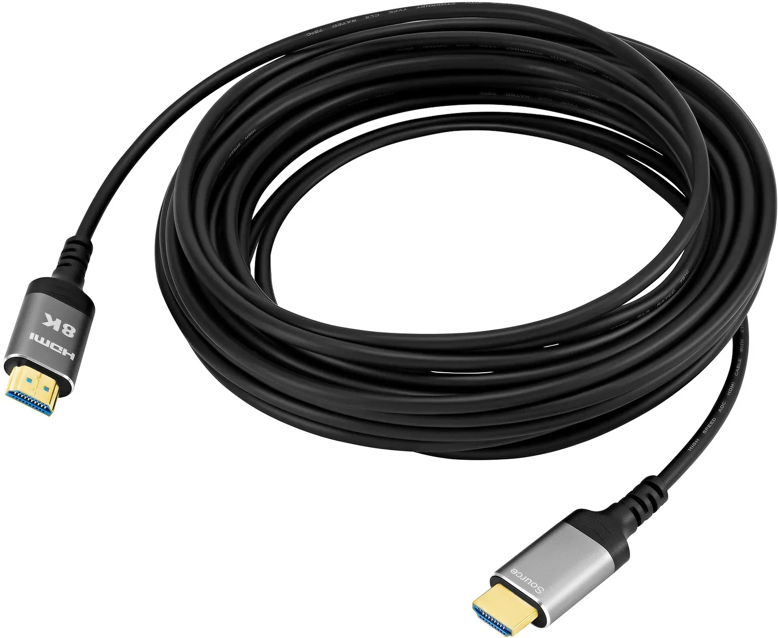 Кабель аудио-видео Digma HDMI 2.1 AOC HDMI m/HDMI m 70м. позолоч.конт. черный HDMI-AOC2.1-70 - фото 4