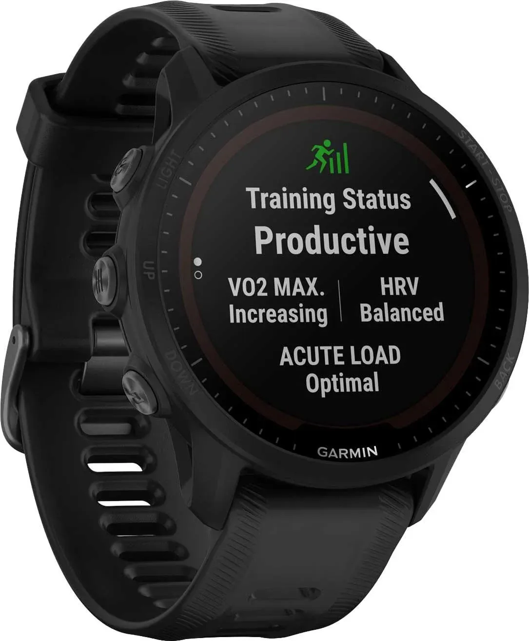 Смарт-часы Garmin Forerunner 955 33мм 1.3 корп.черный рем.черный разм.брасл.:130-220мм 010-02638-30 - фото 4
